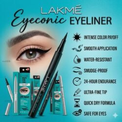 Lakme Eyeconic Kajal EYELINER Pencil Featuring a Smudge / Waterproof Leel